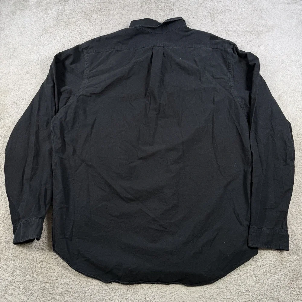 Polo Ralph Lauren Shirt Mens 2XL Black Long Sleeve Button Down Pony Cotton
